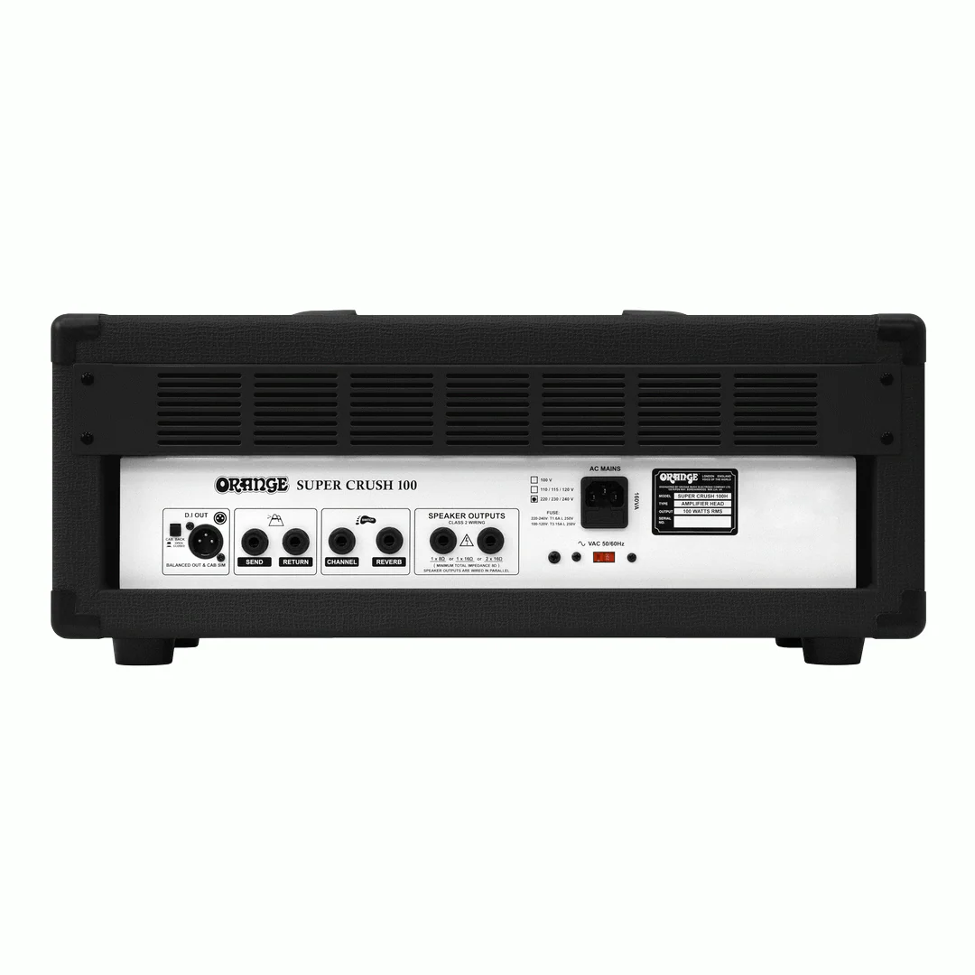 Orange Super Crush 100 Guitar Head in Black - Image 10