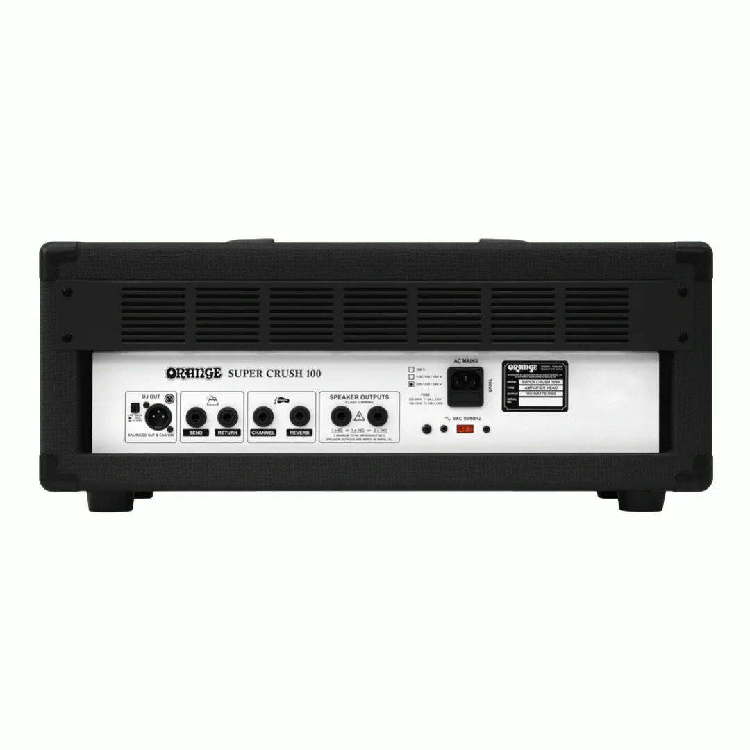 Orange Super Crush 100 Guitar Head in Black - Image 5