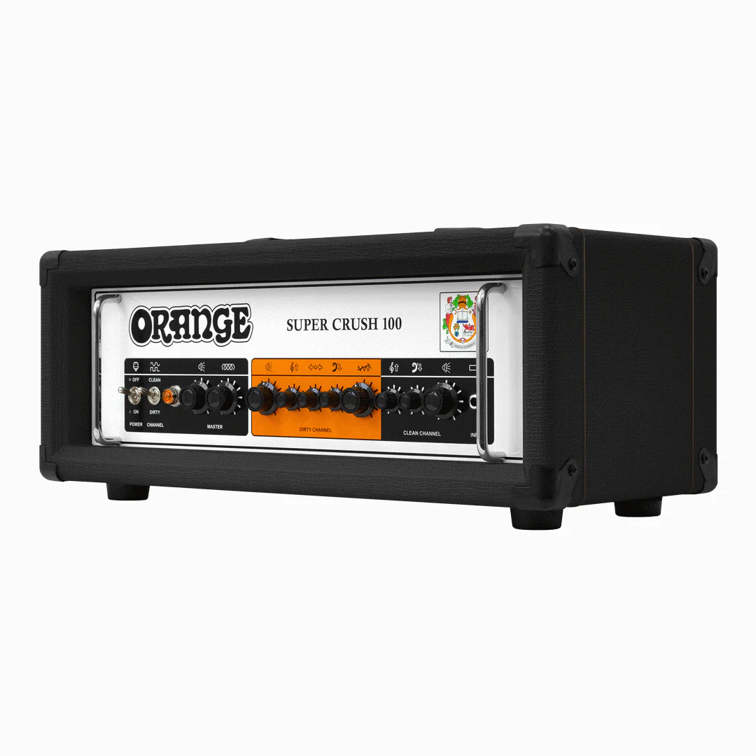 Orange Super Crush 100 Guitar Head in Black - Image 6