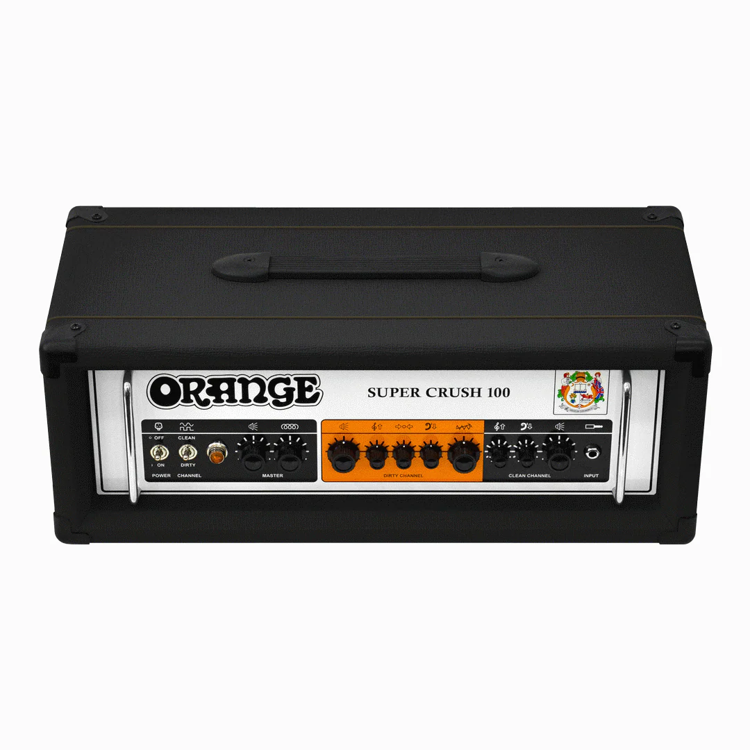 Orange Super Crush 100 Guitar Head in Black - Image 8