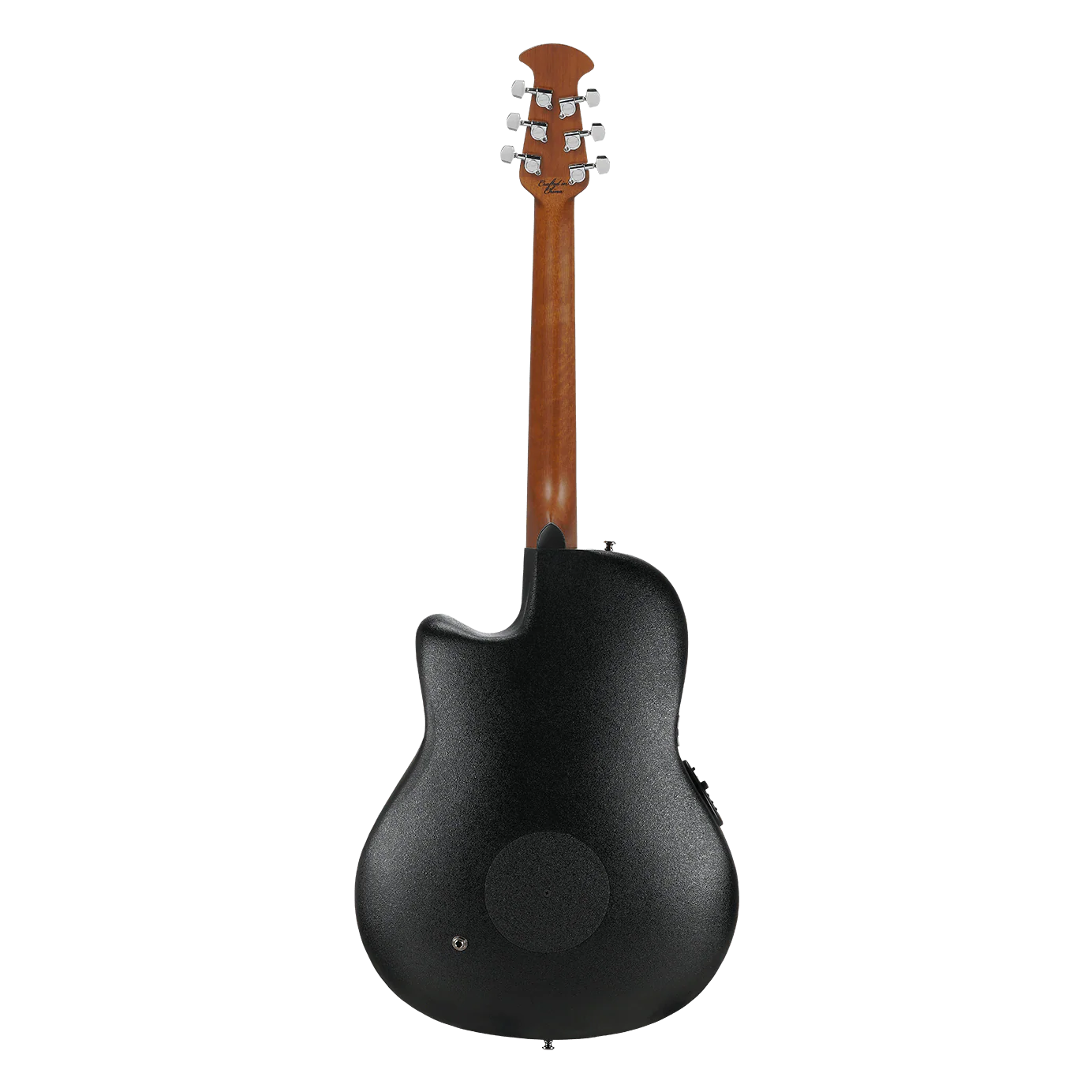 Ovation Celebrity Elite Mid Depth Acoustic Electric Guitar - Black - Image 3