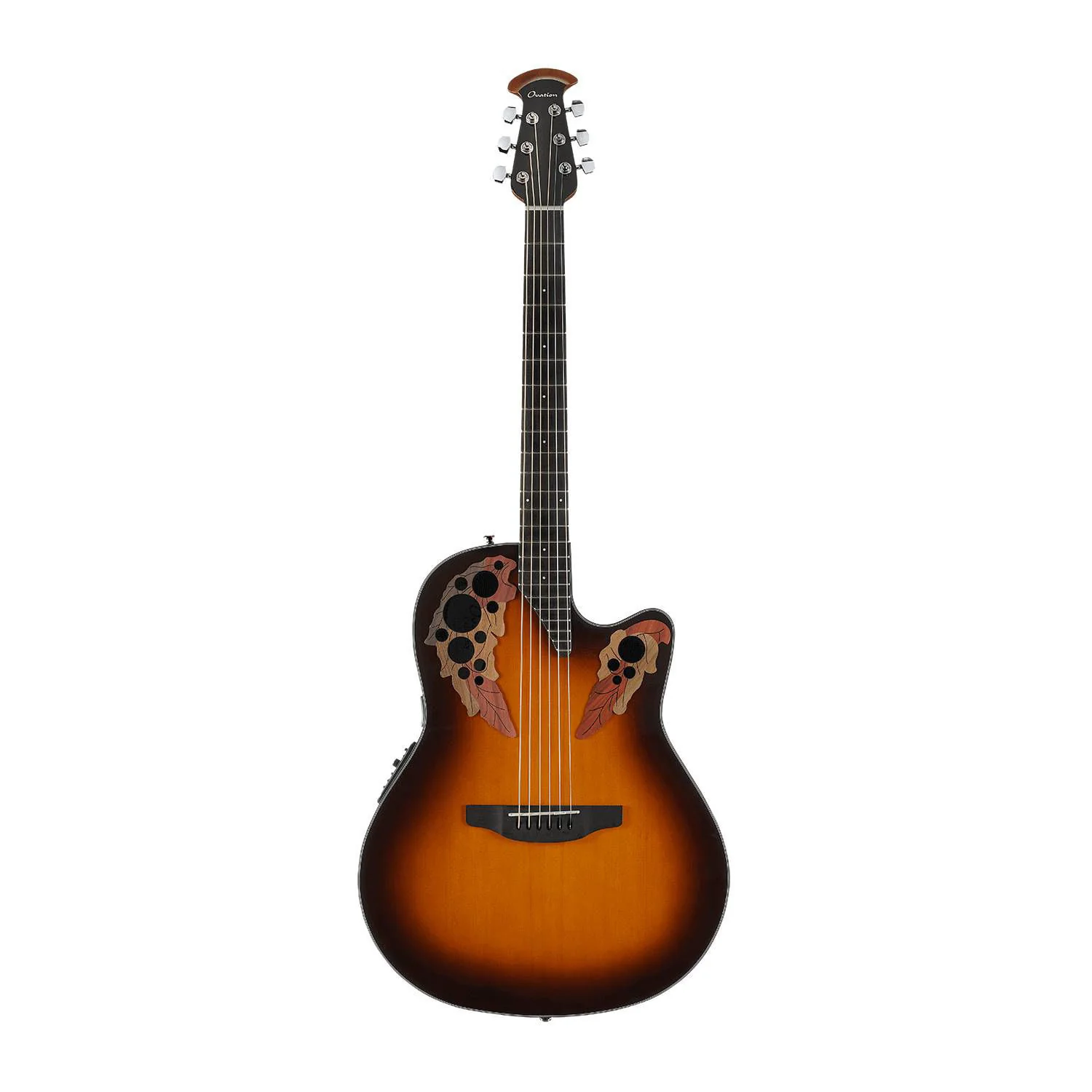 Ovation Celebrity Elite Mid Depth Acoustic Electric Guitar - Sunburst - Image 4