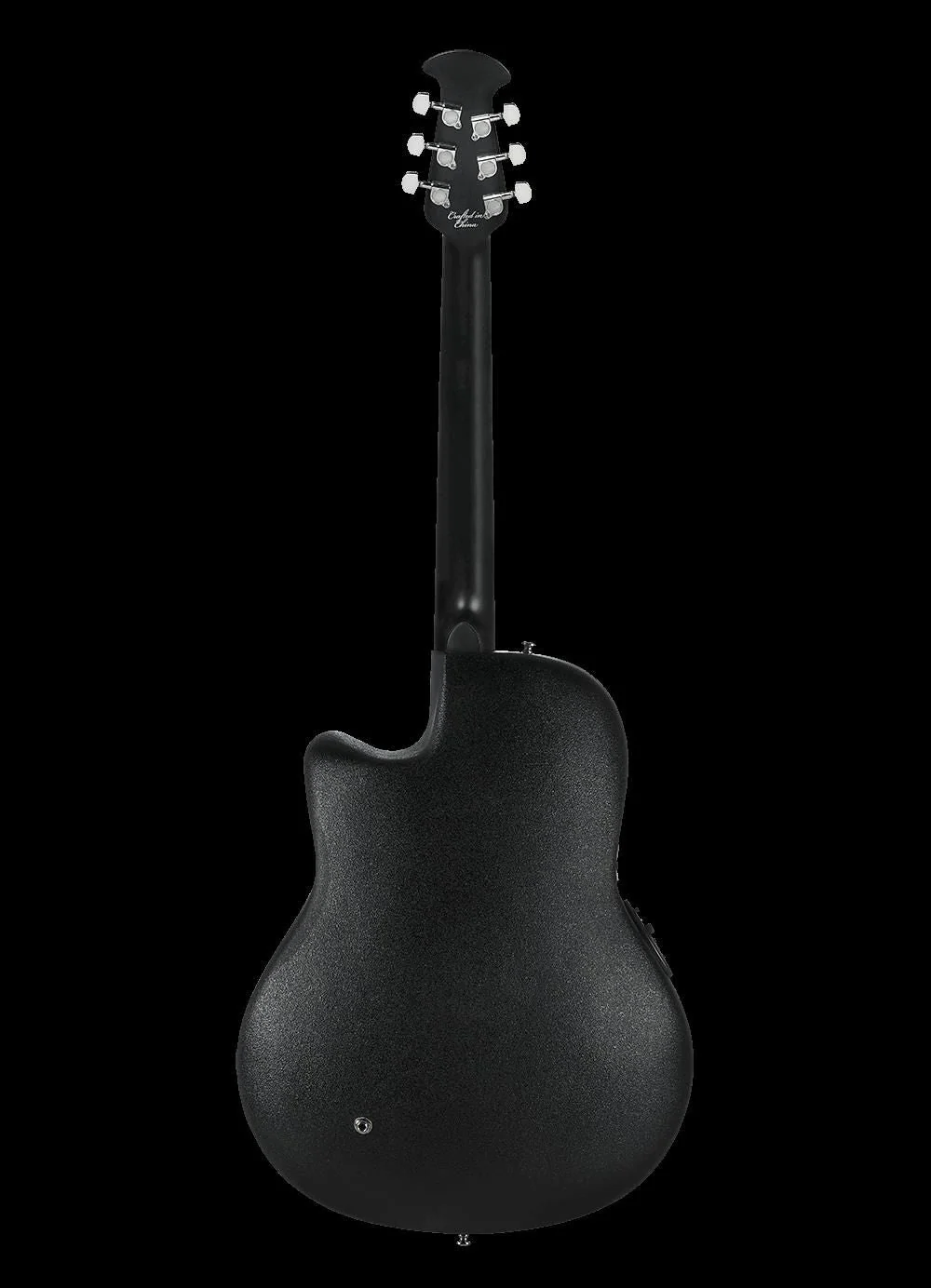 Ovation Celebrity Standard Plus Mid Depth Acoustic Electric Guitar - Black - Image 2