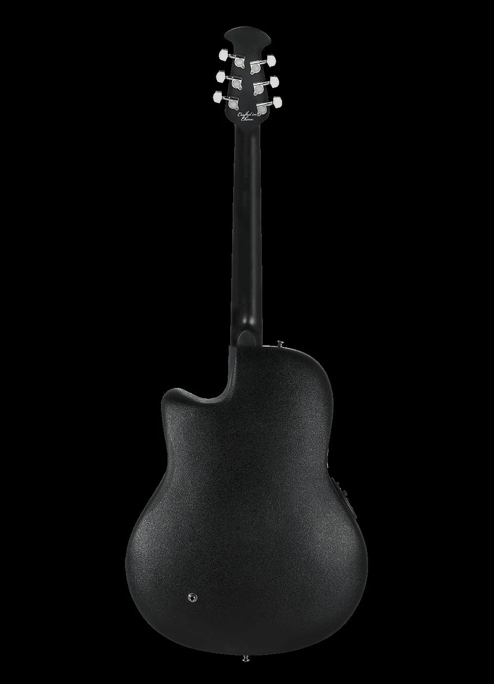 Ovation Celebrity Standard Plus Mid Depth Acoustic Electric Guitar - Black - Image 4
