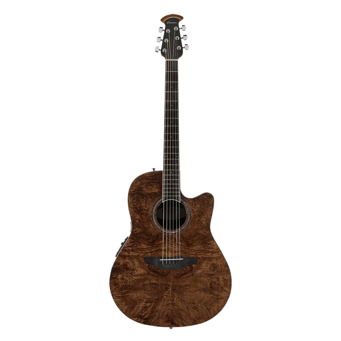 Ovation Celebrity Standard Plus Mid Depth Acoustic Electric Guitar - Nutmeg Burl - Image 6