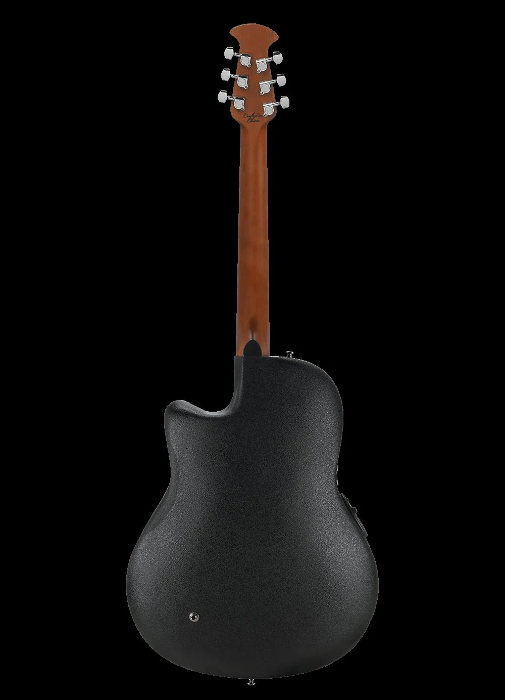 Ovation Celebrity Standard Plus Mid Depth Acoustic Electric Guitar - Trans Black Flame Maple - Image 4