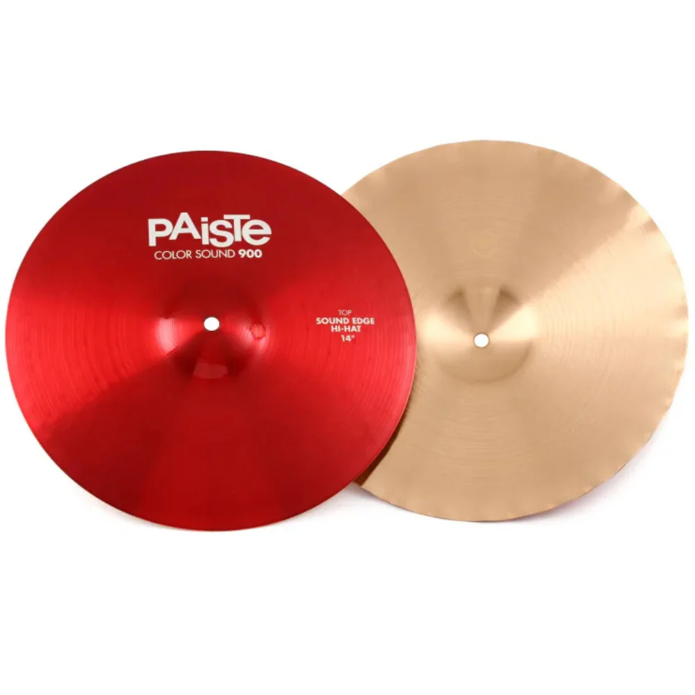 Paiste 900 Series 14 Colour Sound Edge Hi-Hat Cymbals - Red