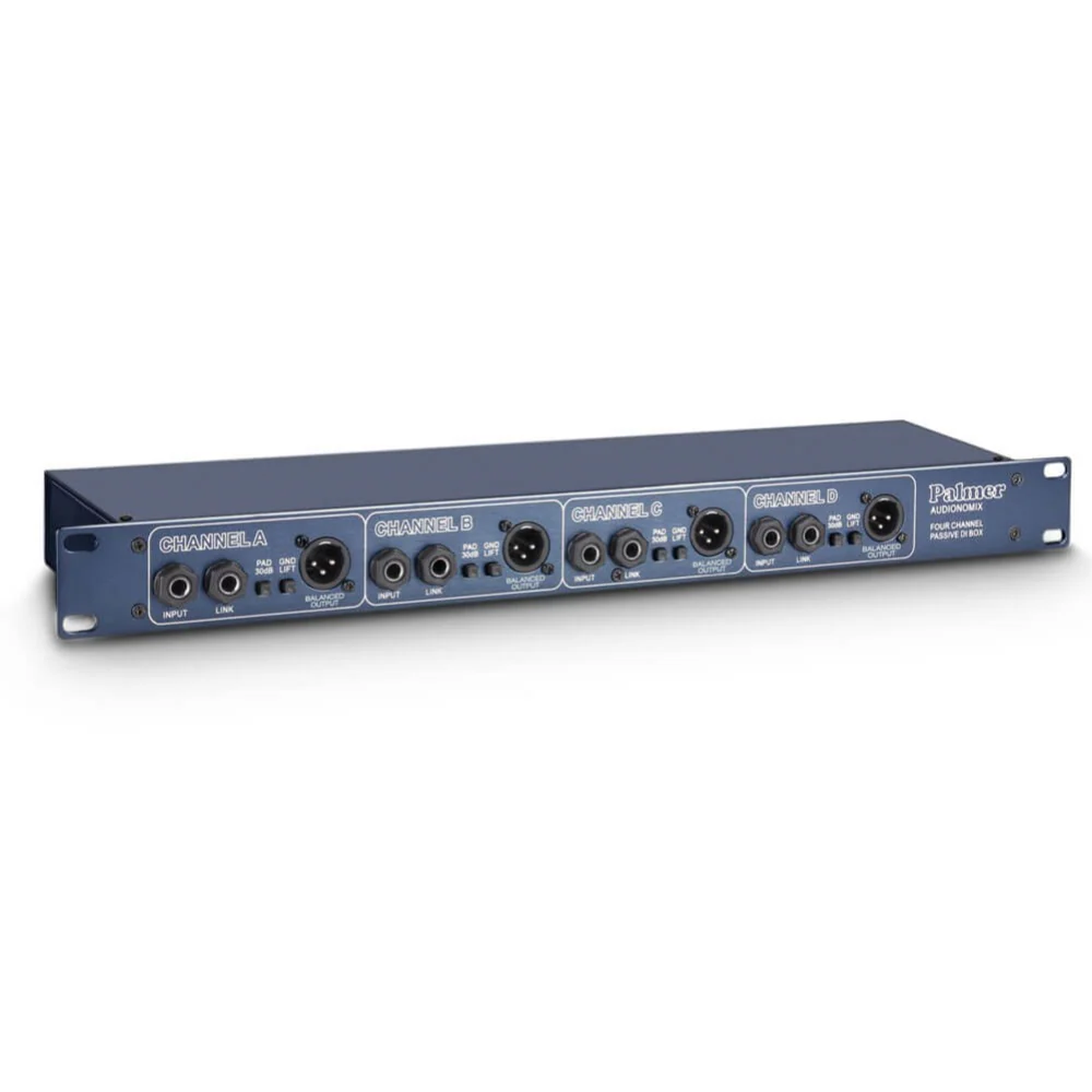 Palmer PAN03 19 Rackmountable 4-Channel Passive DI Box - Image 2