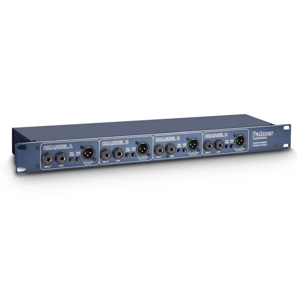 Palmer PAN03 19 Rackmountable 4-Channel Passive DI Box - Image 5