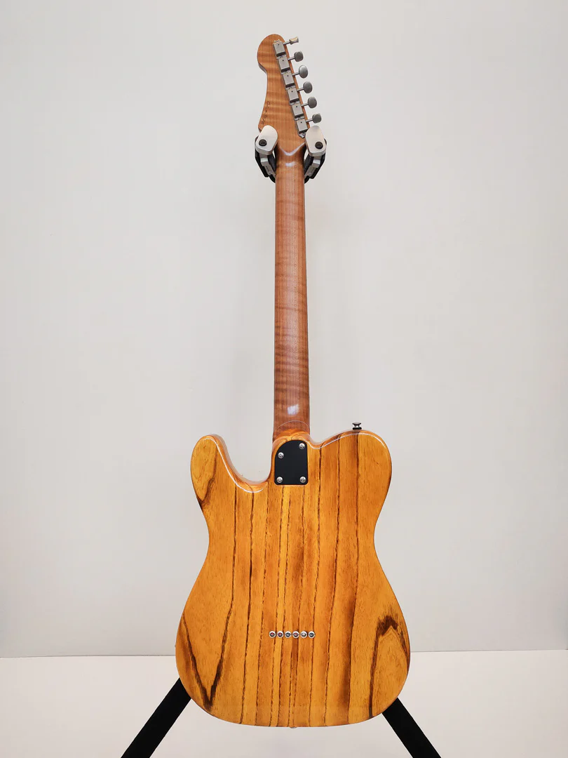 Patrick James Eggle OZ-T-SS-T-BB Electric Guitar with Swamp Ash Body and 3A Roasted Flame Maple Neck - Trans Blonde Burst - Image 3