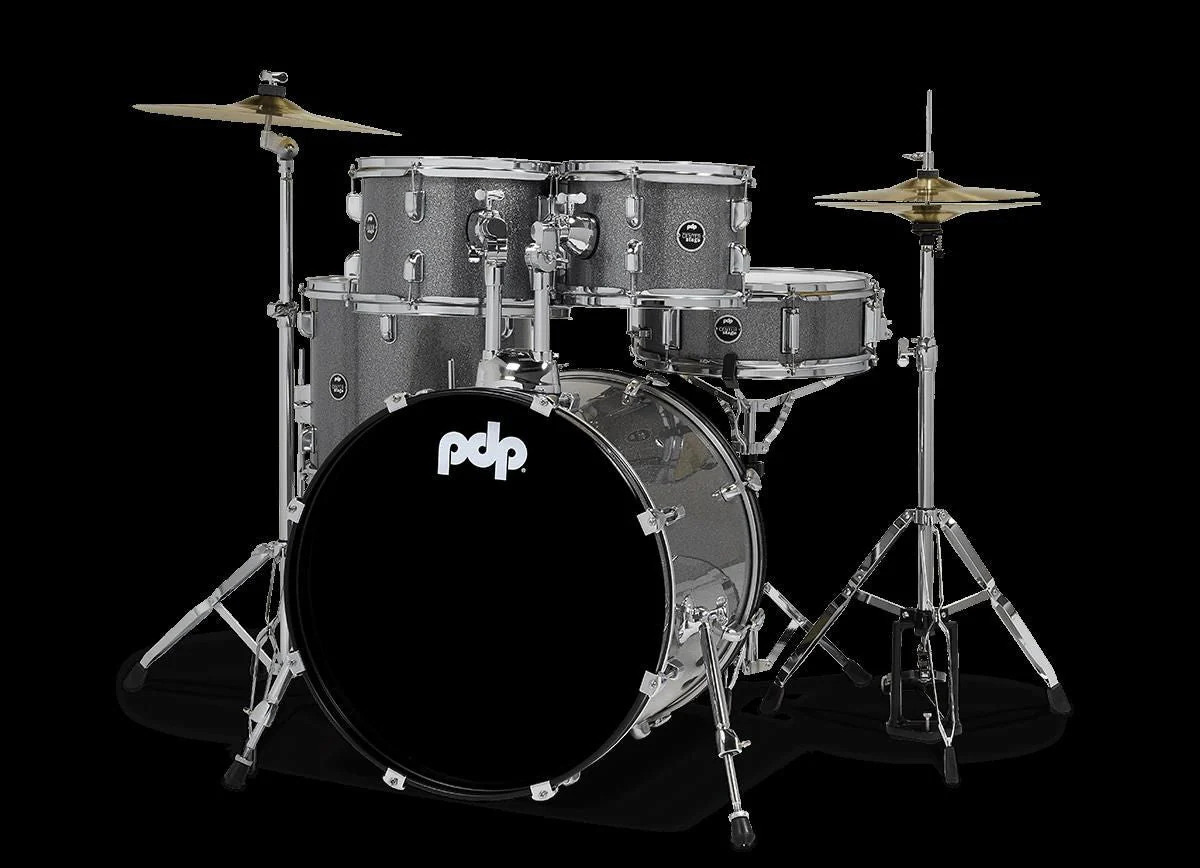PDP Centerstage Series 5-Piece Drum Kit with 20in Bass Drum in Silver Sparkle - Image 2