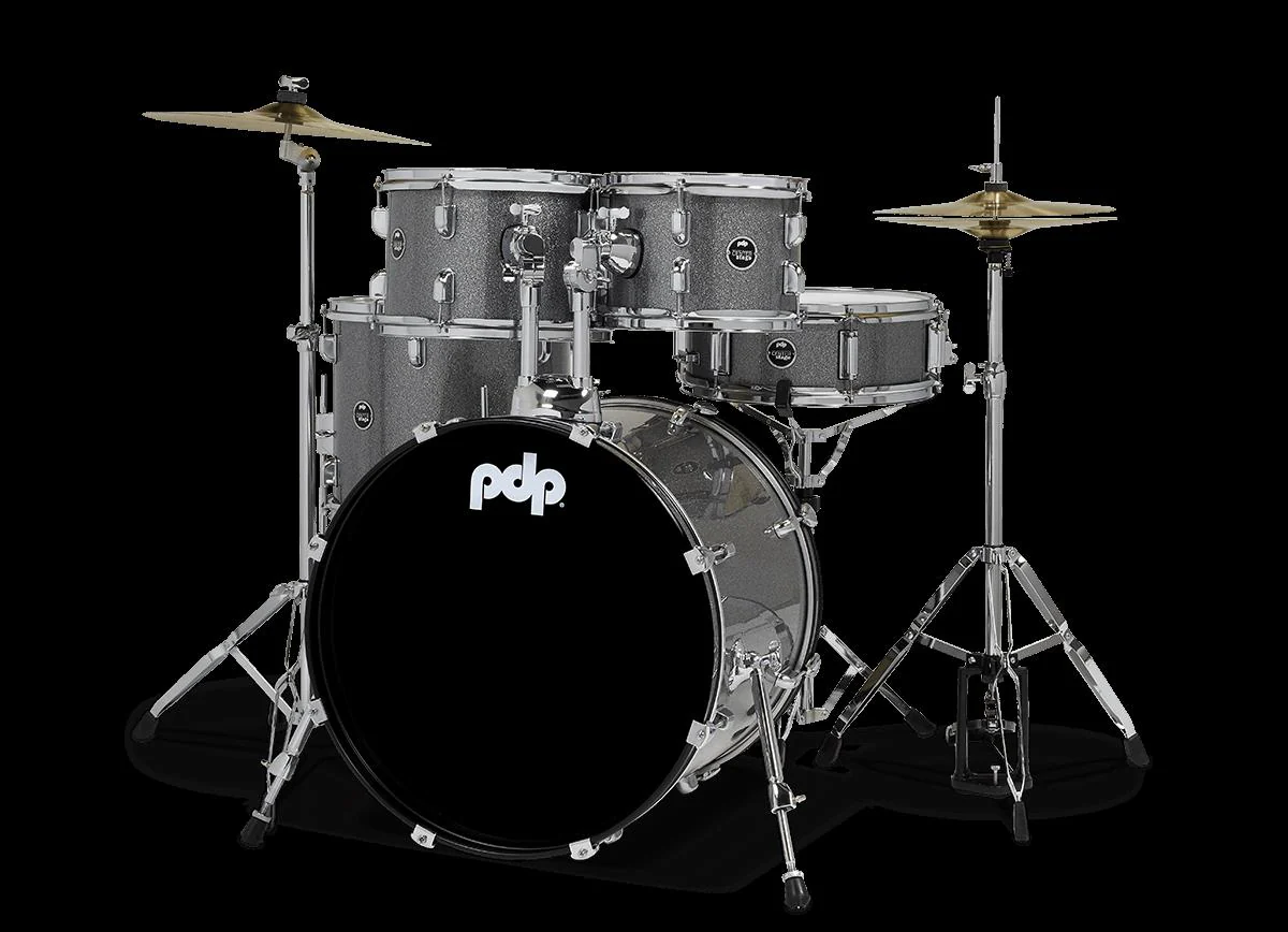 PDP Centerstage Series 5-Piece Drum Kit with 20in Bass Drum in Silver Sparkle - Image 6