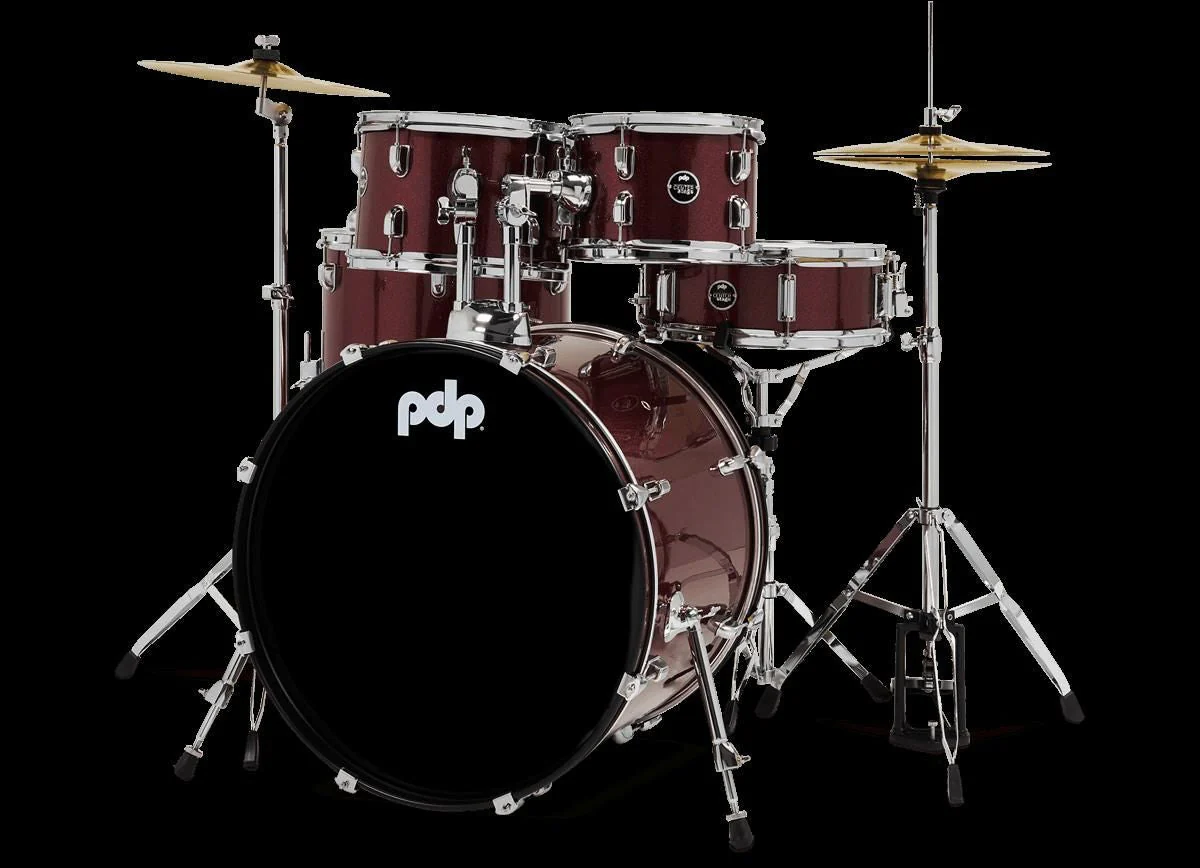 PDP Centerstage Series 5-Piece Drum Kit with 22in Bass Drum in Ruby Red - Image 2