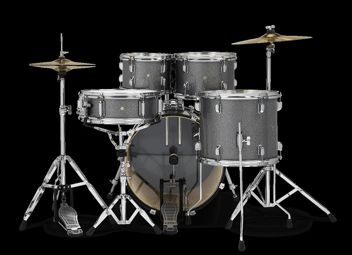 PDP Centerstage Series 5-Piece Drum Kit with 22in Bass Drum in Silver Sparkle - Image 5