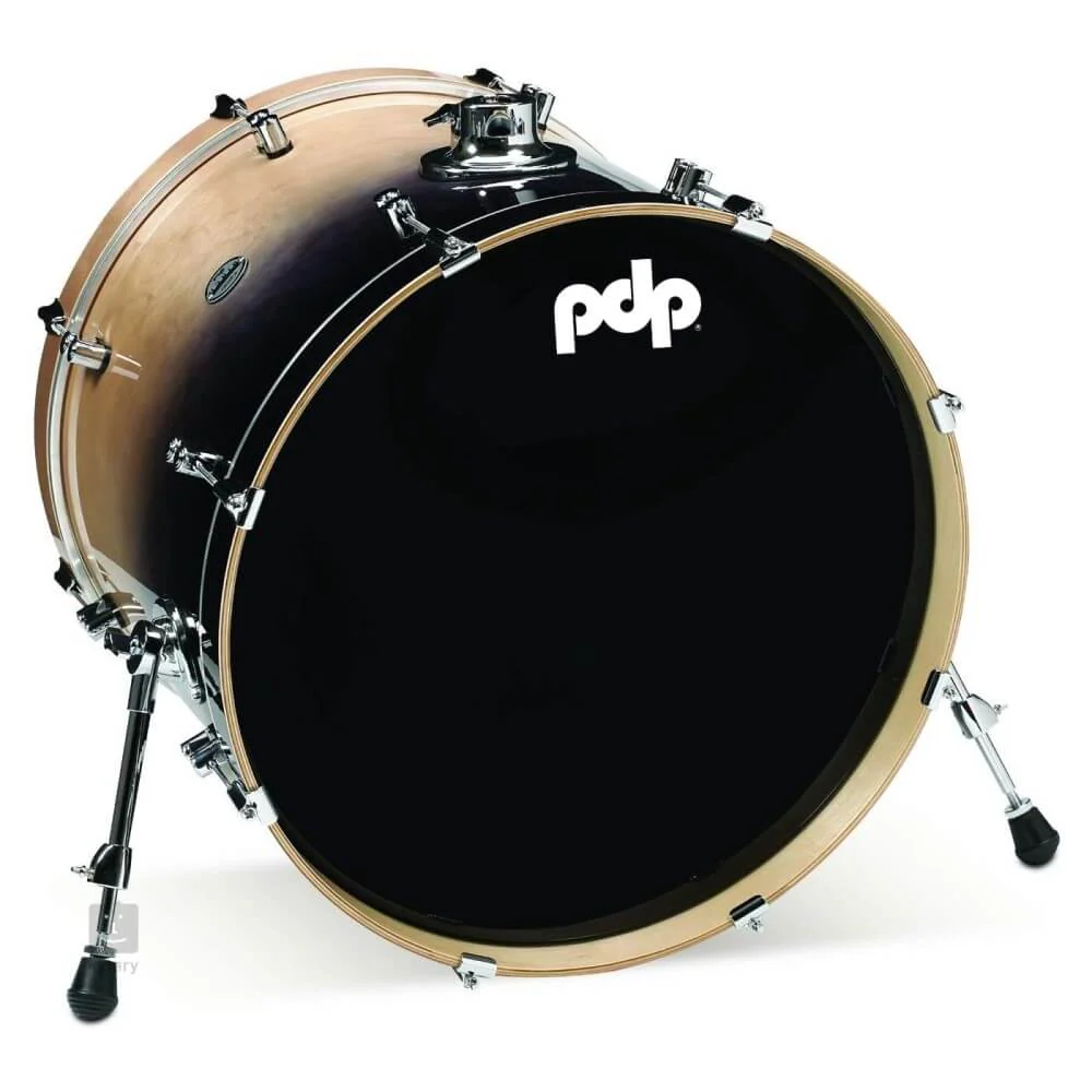 PDP Concept Birch 22 x 18 Kick Drum - Natural to Charcoal Fade - Image 2