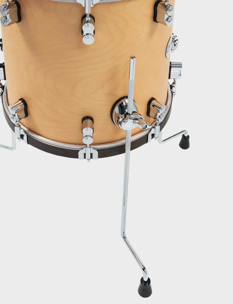 PDP Concept Classic Maple 22/13/16 3pc Drum Shell Pack - Walnut with Natural Hoops - Image 8
