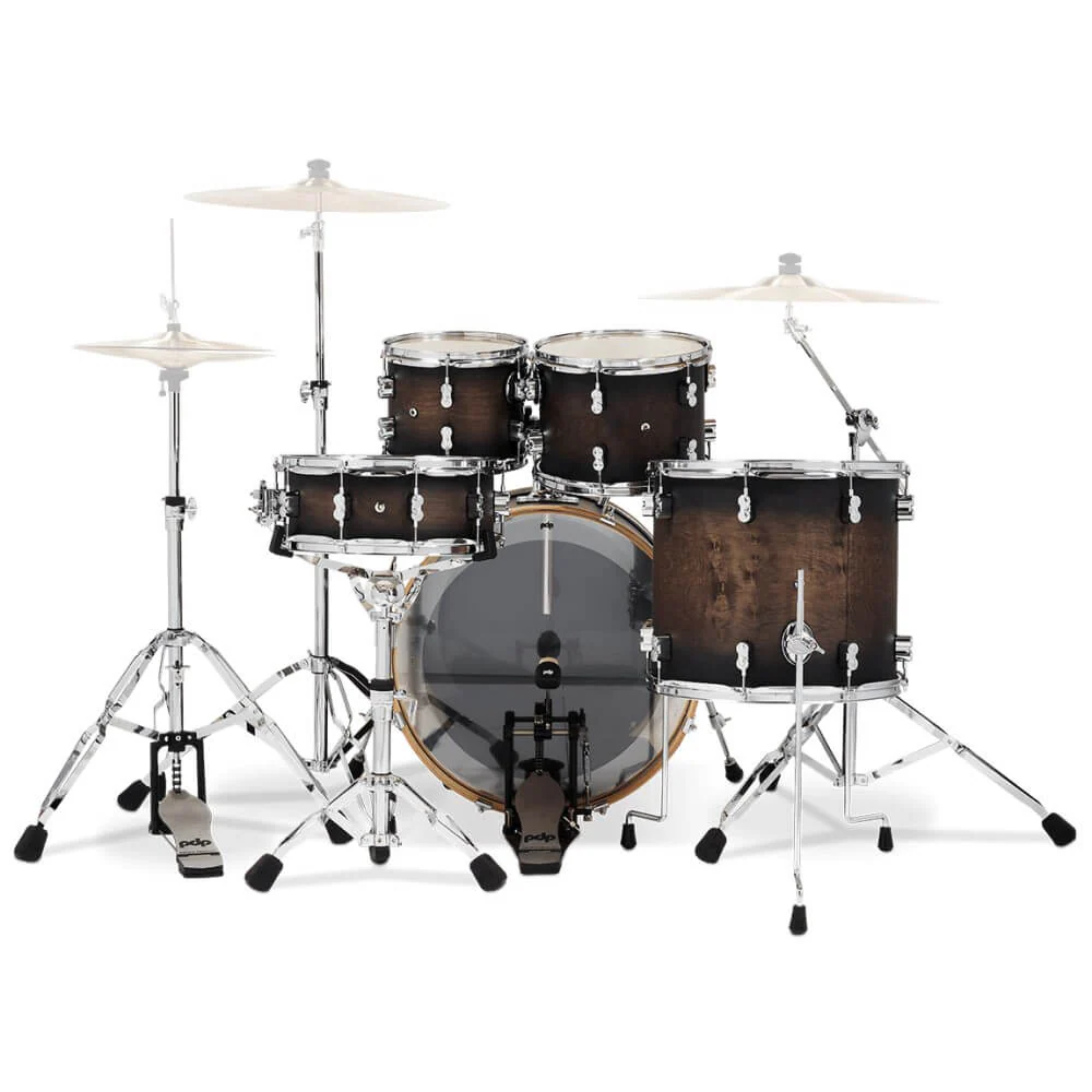 PDP Concept Maple 22/10/12/16+14S 5pc Drum Shell Pack - Satin Charcoal Burst - Image 3