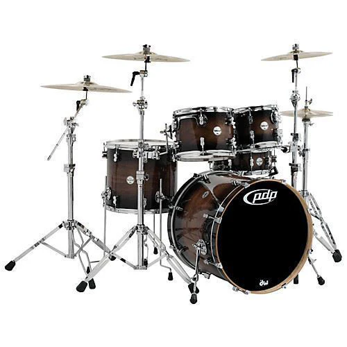 PDP Concept Maple Exotic CMX5 22 Inch 5-Piece Drum Kit Shell Pack Exotic Charcoal Burst - Image 2