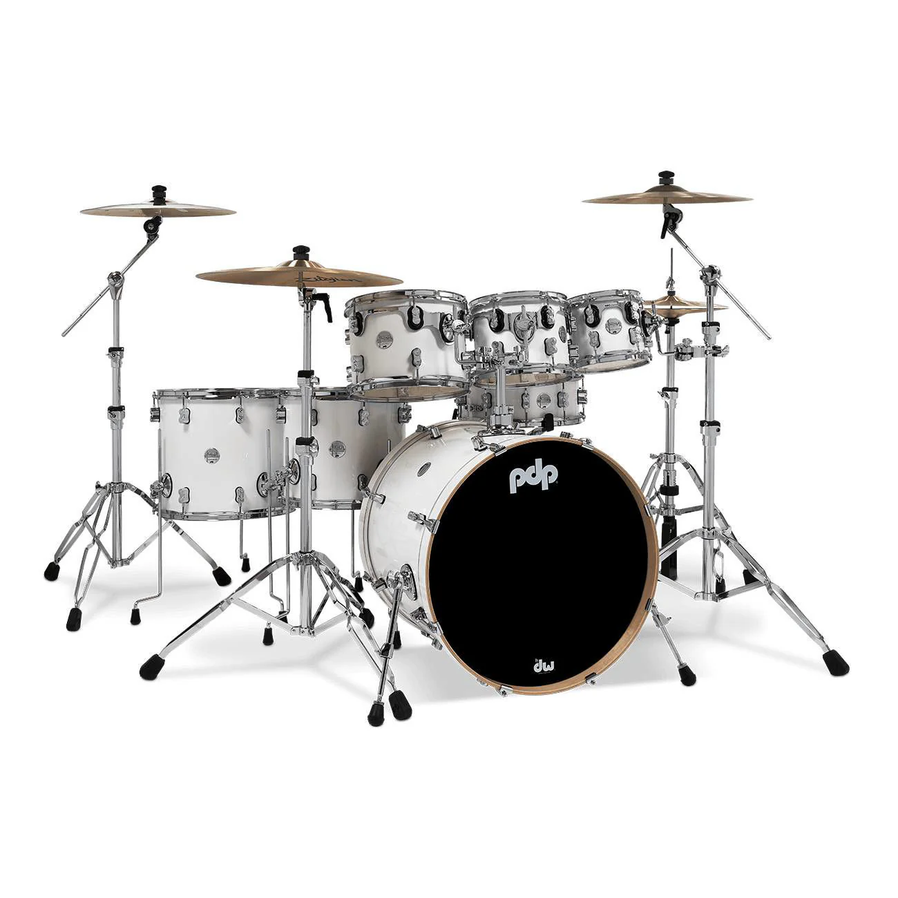 PDP Concept Maple Series 22inch 7-Piece Drum Kit in Pearlescent White - Image 4