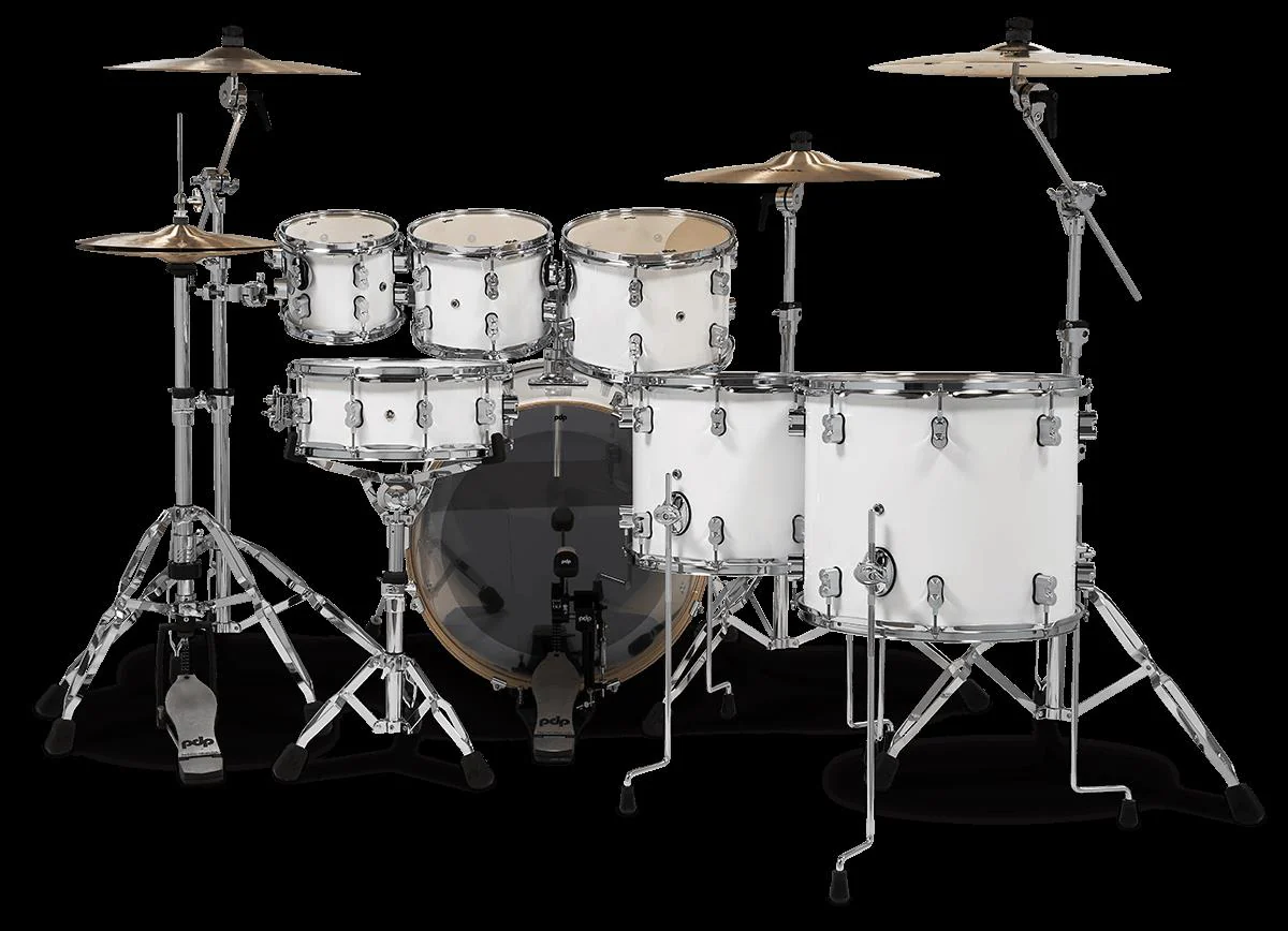 PDP Concept Maple Series 22inch 7-Piece Drum Kit in Pearlescent White - Image 5