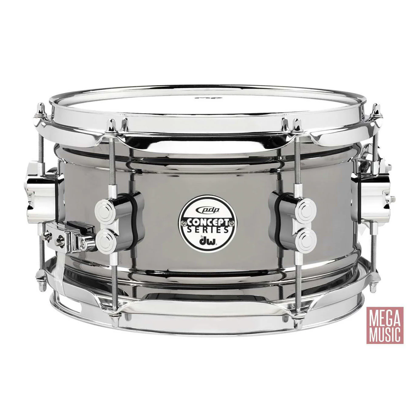PDP Concept Series 10x6 inch Black Nickel over Steel Snare Drum
