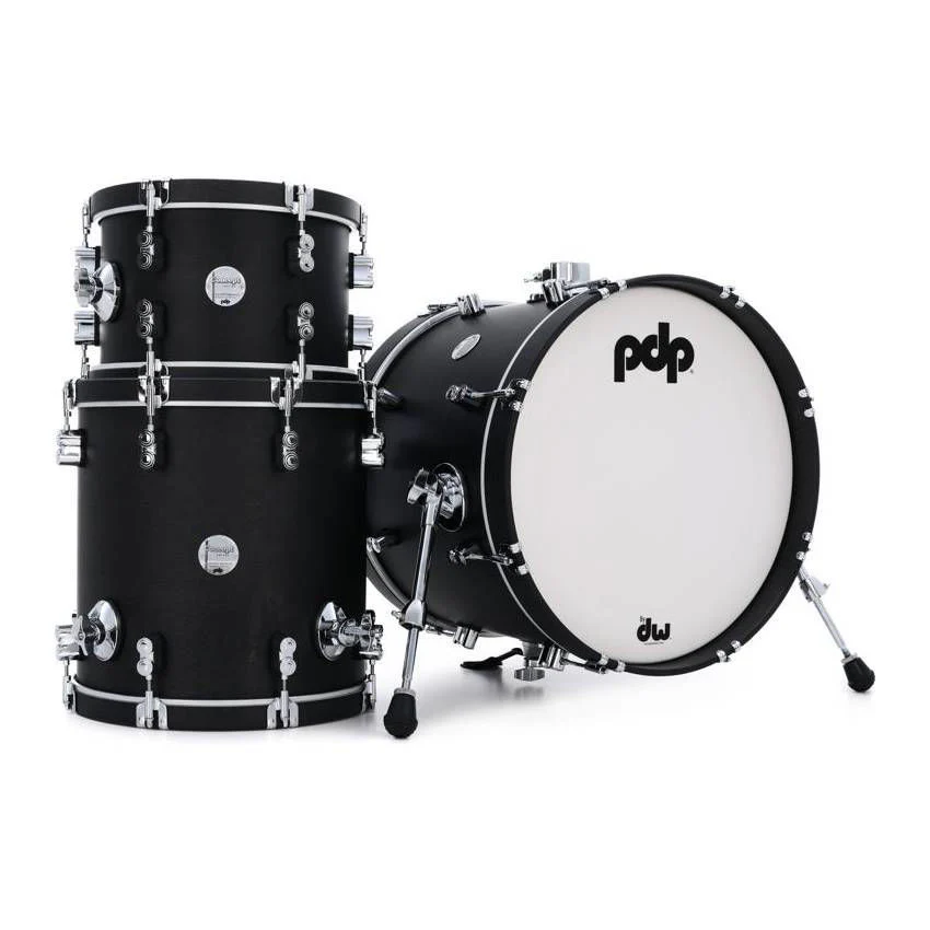 PDP Concept Series Classic Maple Bop Kit in Ebony with Ebony Wood Hoops - Image 2