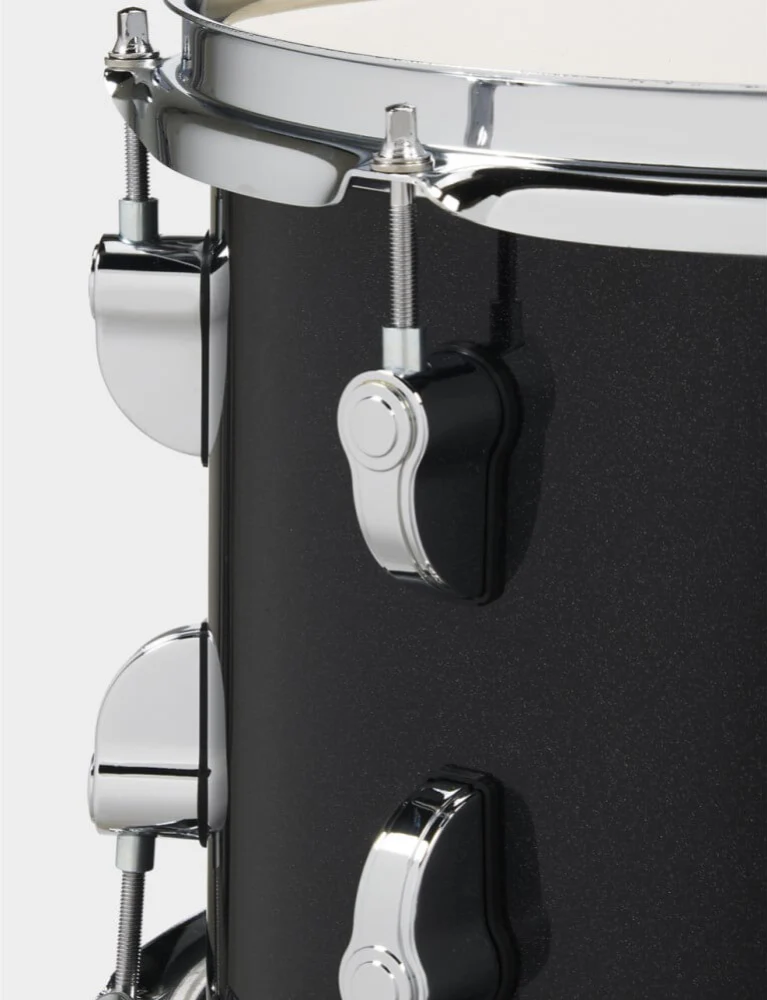 PDP New Yorker 14/8/12+14S 4pc Drum Kit Shell Pack - Black Onyx Sparkle - Image 3