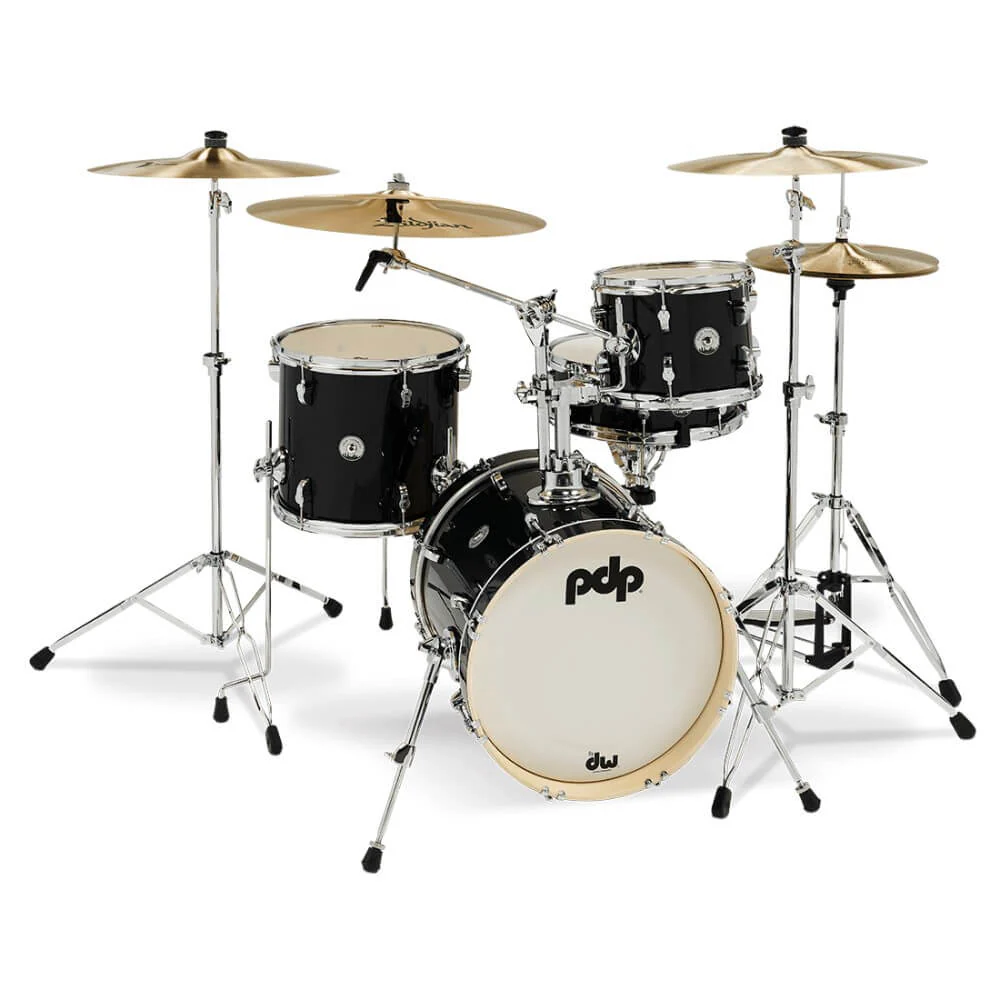 PDP New Yorker 14/8/12+14S 4pc Drum Kit Shell Pack - Black Onyx Sparkle - Image 9