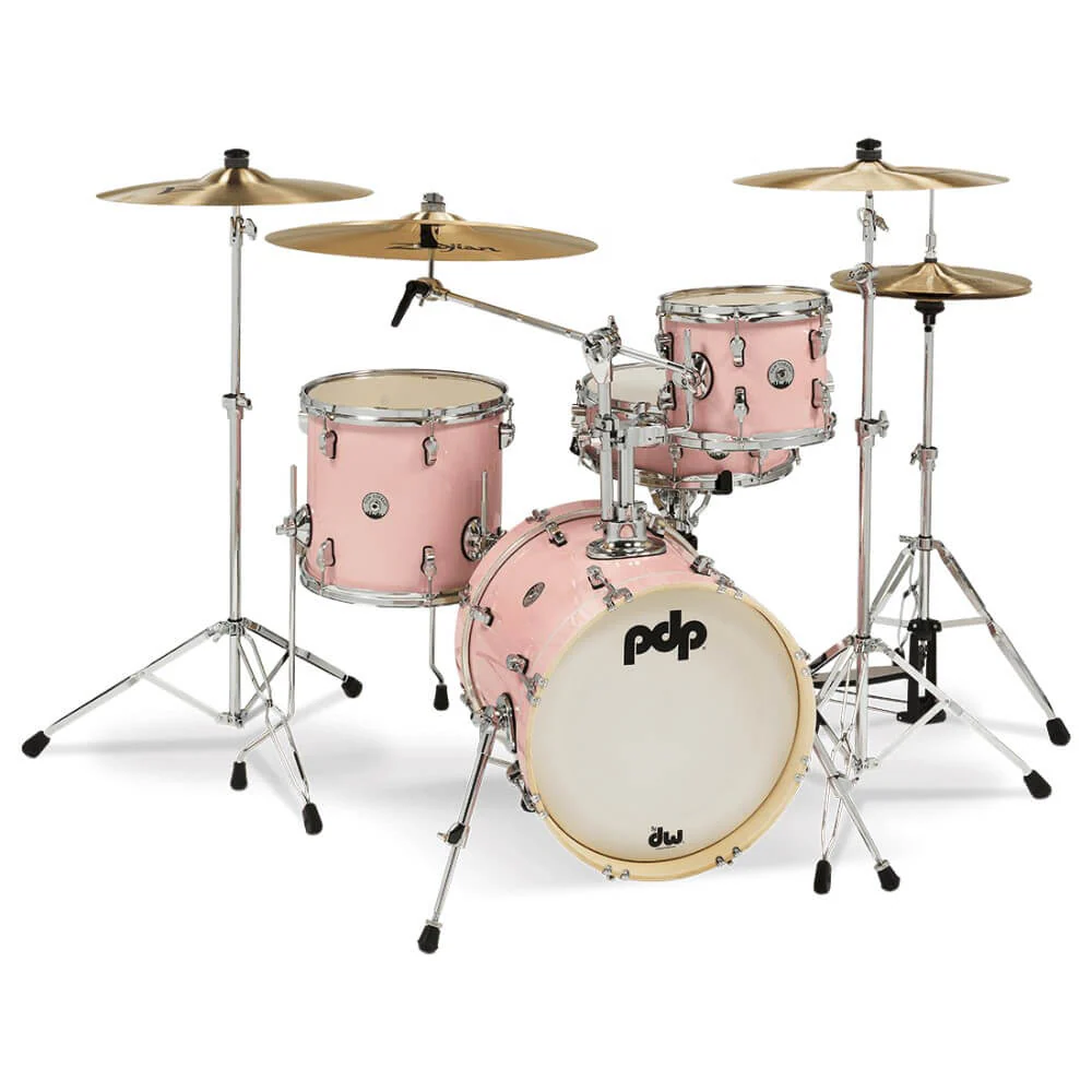 PDP New Yorker 14/8/12+14S 4pc Drum Kit Shell Pack - Pale Rose Sparkle - Image 12