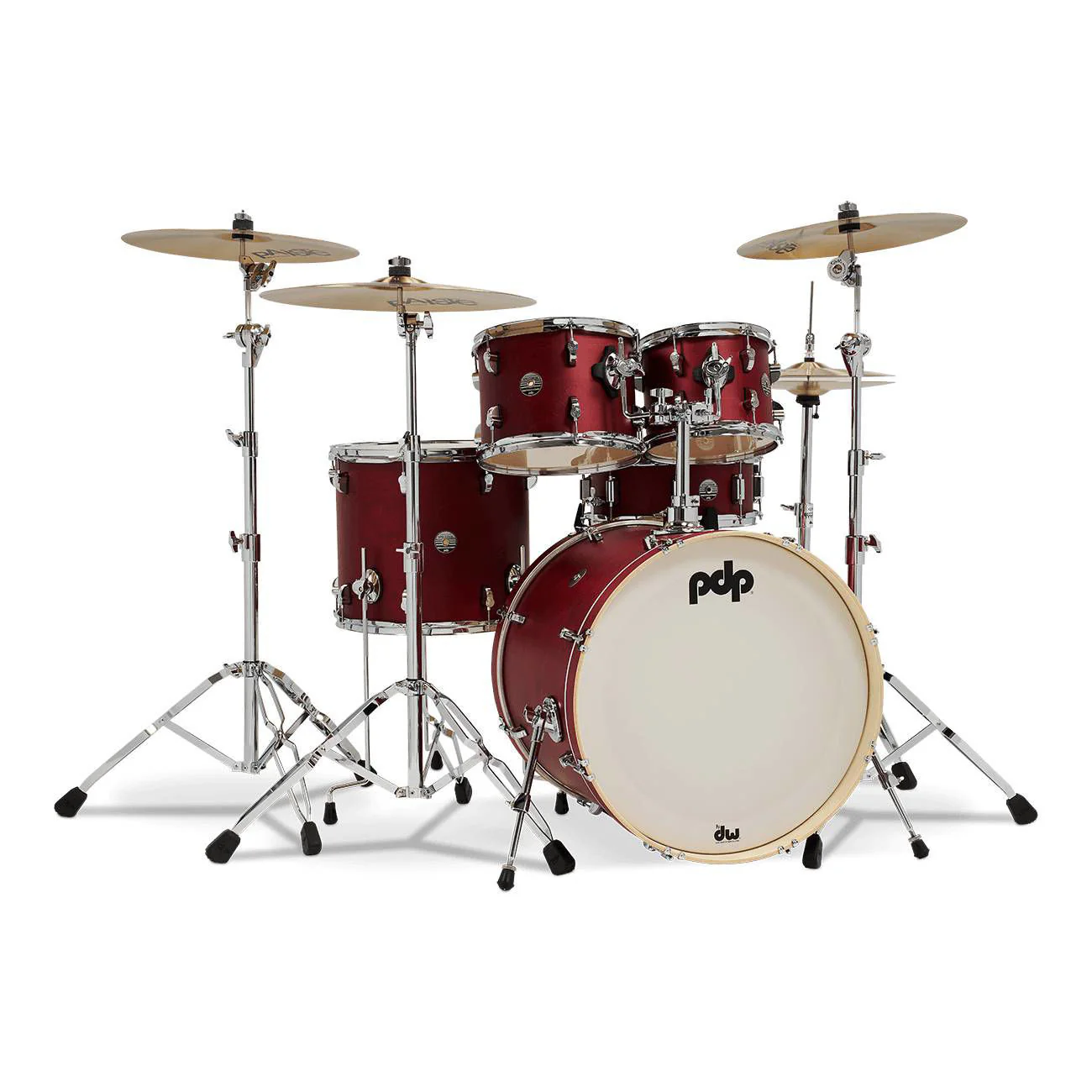PDP Spectrum Series 22in 5-Piece Drum Kit in Satin Red - Image 3