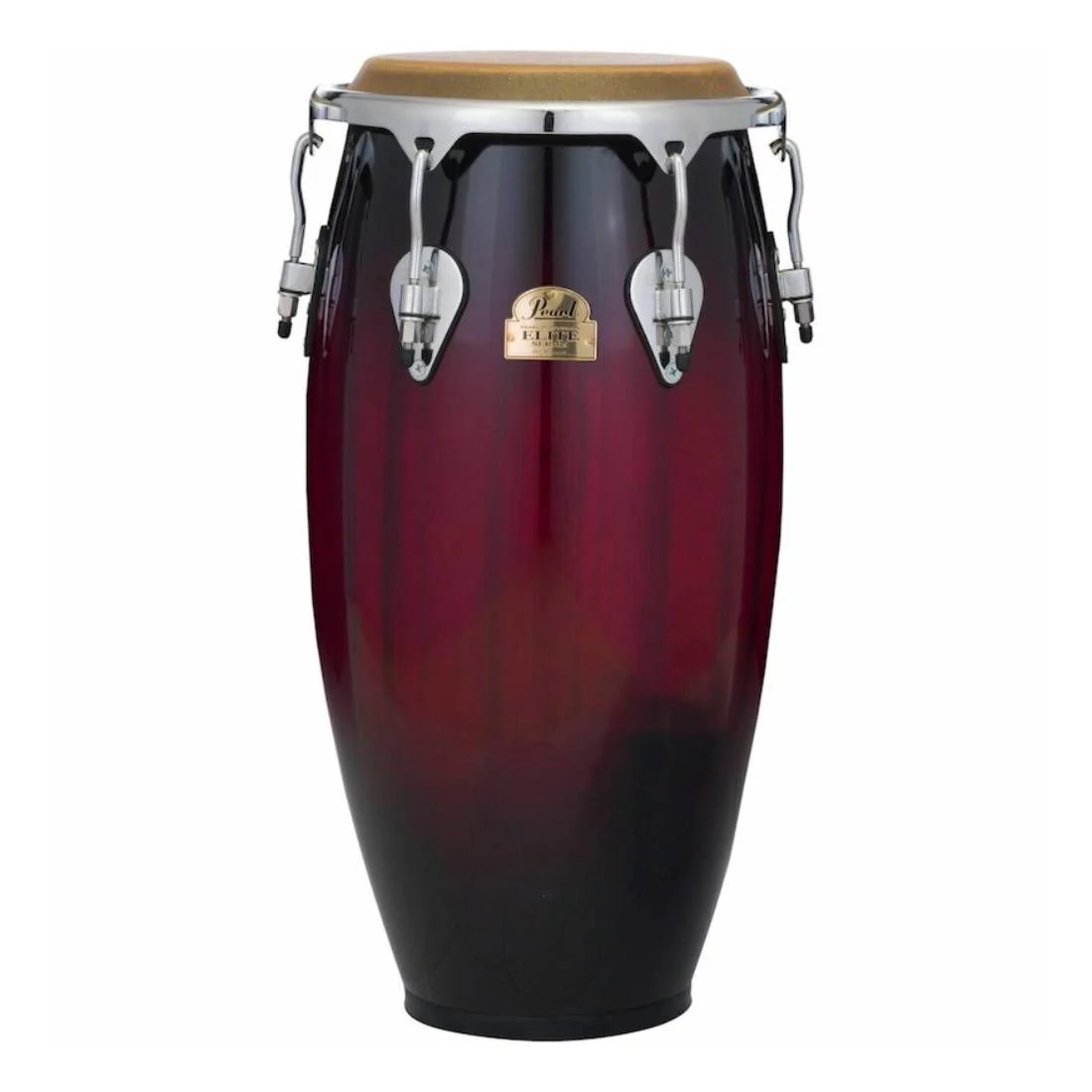 Pearl 11 Inch Elite Wood Conga in Merlot Burst