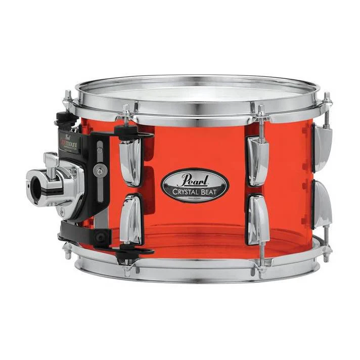 Pearl Crystal Beat 10  x 7 inch Tom with Optimount - Ruby Red
