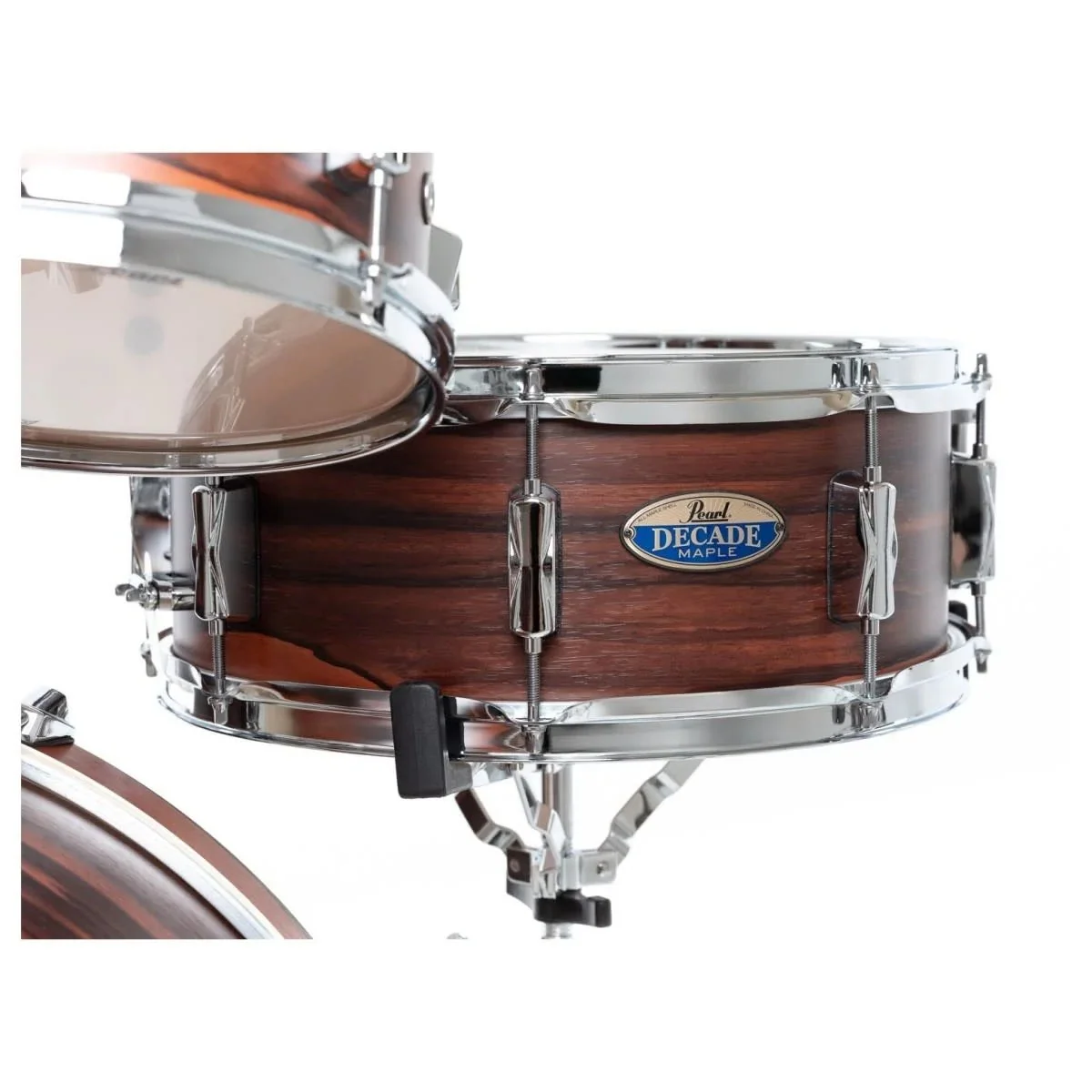 Pearl Decade Maple 5pce Fusion Plus Ltd Ed Drum kit in Matte Dark Walnut with 930 H/W Pack - Image 7
