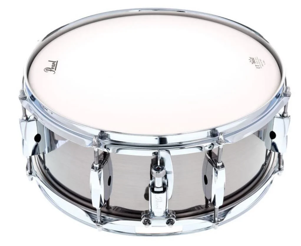 Pearl Export 14x5.5 inch Snare Drum - Smokey Chrome - Image 3