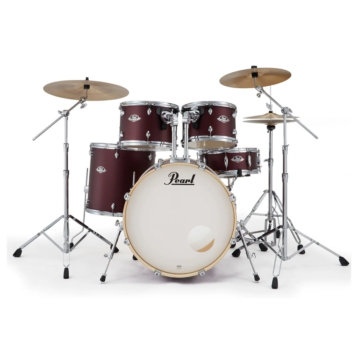Pearl Export EXX 22 Rock Drum Kit w/830 HW - Satin Scarlet