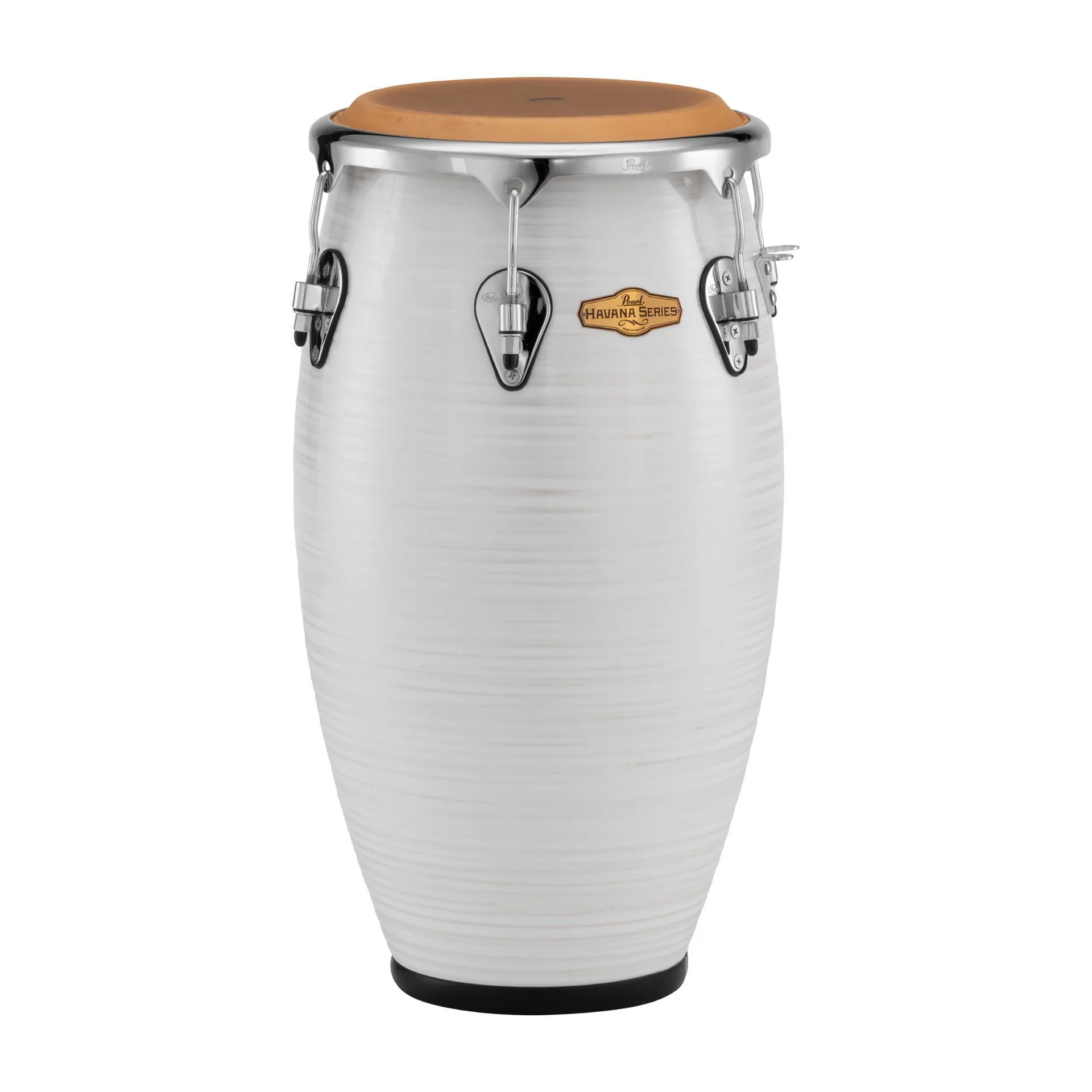 Pearl Havana Big Belly 12.5 Fibre Tumba - Hand-Painted Silver White Swirl