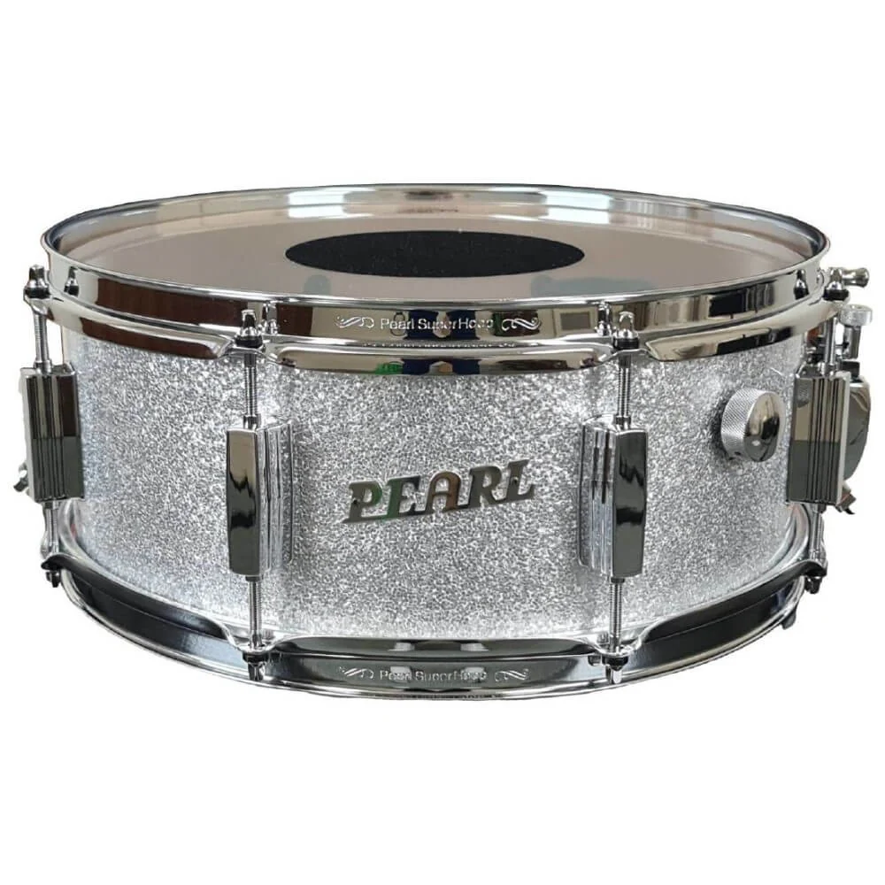 Pearl Limited Edition 75th President Series Deluxe 14 x 5.5 Snare Drum - Silver Sparkle - Image 2