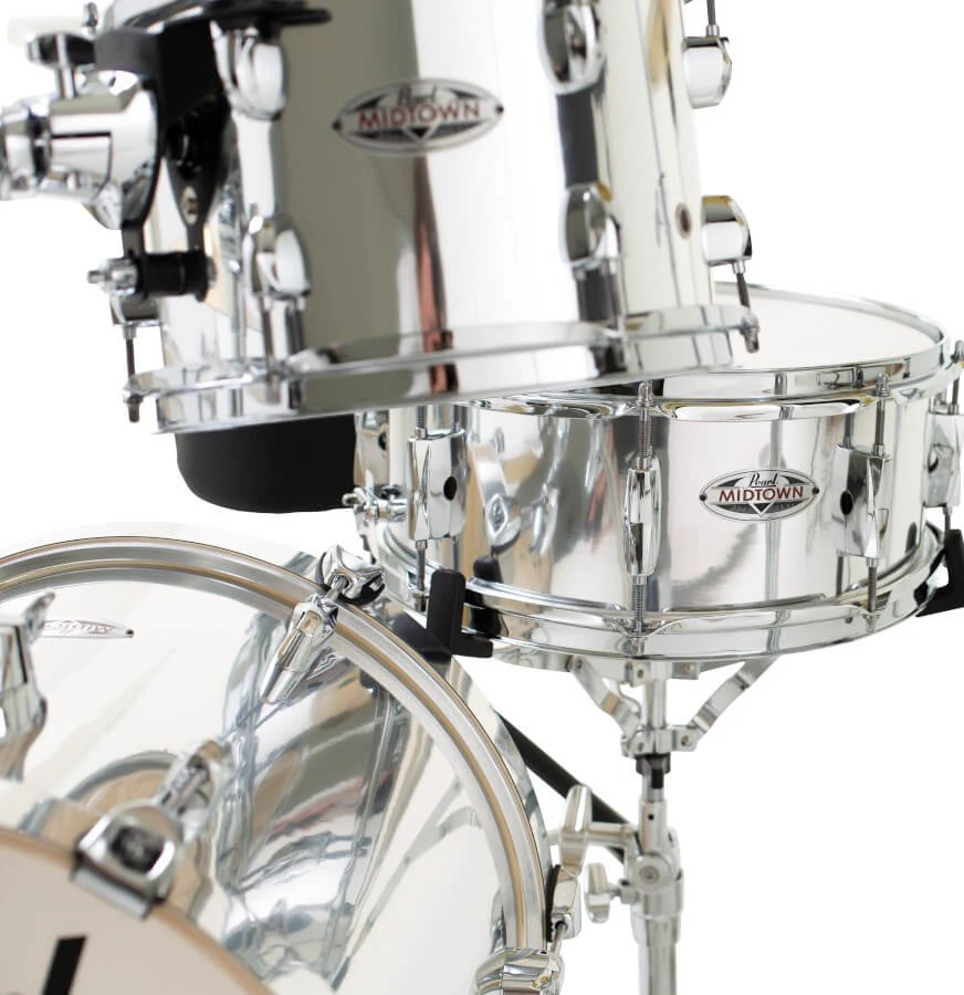 Pearl Midtown 16/10/13+13S 4pc Compact Drum Kit with HWP-150 Hardware Pack - Mirror Chrome - Image 2