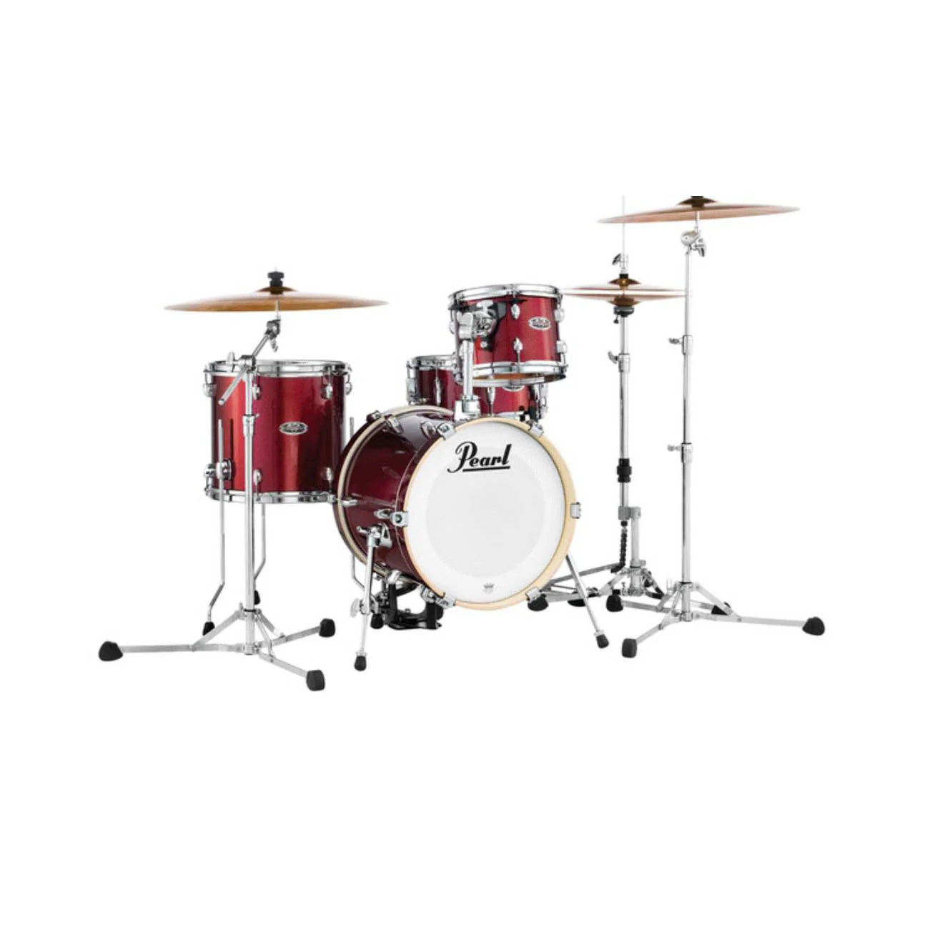 Pearl Midtown 16/10/13+13S 4pc Compact Drum Kit with Snare - Black Cherry Glitter