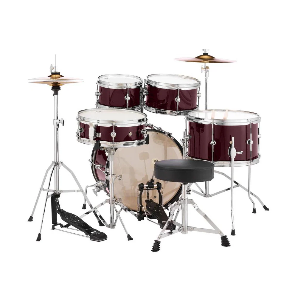 Pearl Roadshow Junior 16/8/10/13+12S 5pc Drum Kit with Hardware and Cymbals - Red Wine - Image 2