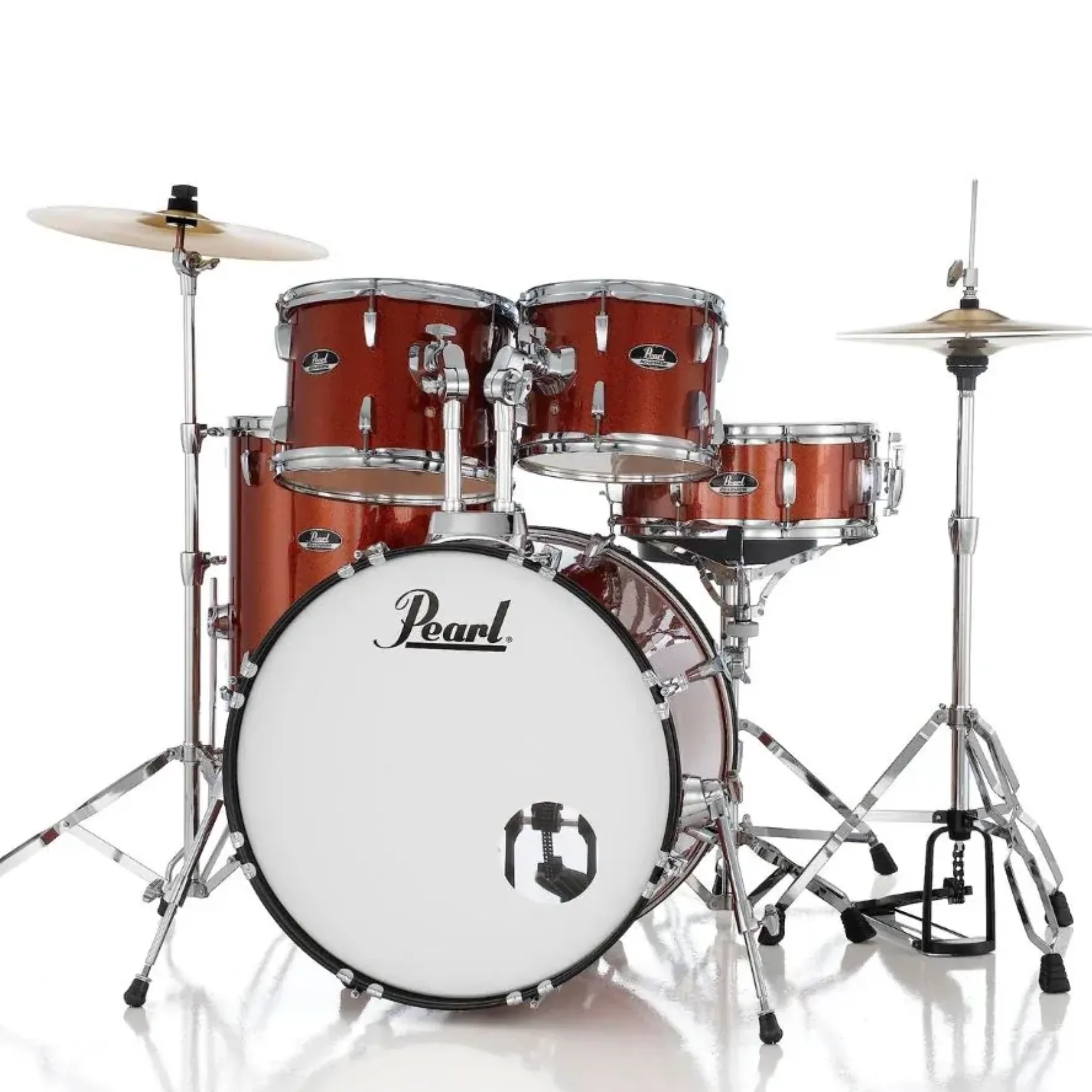 Pearl Roadshow-Plus 20 Fusion Drum Kit Package - Burnt Orange