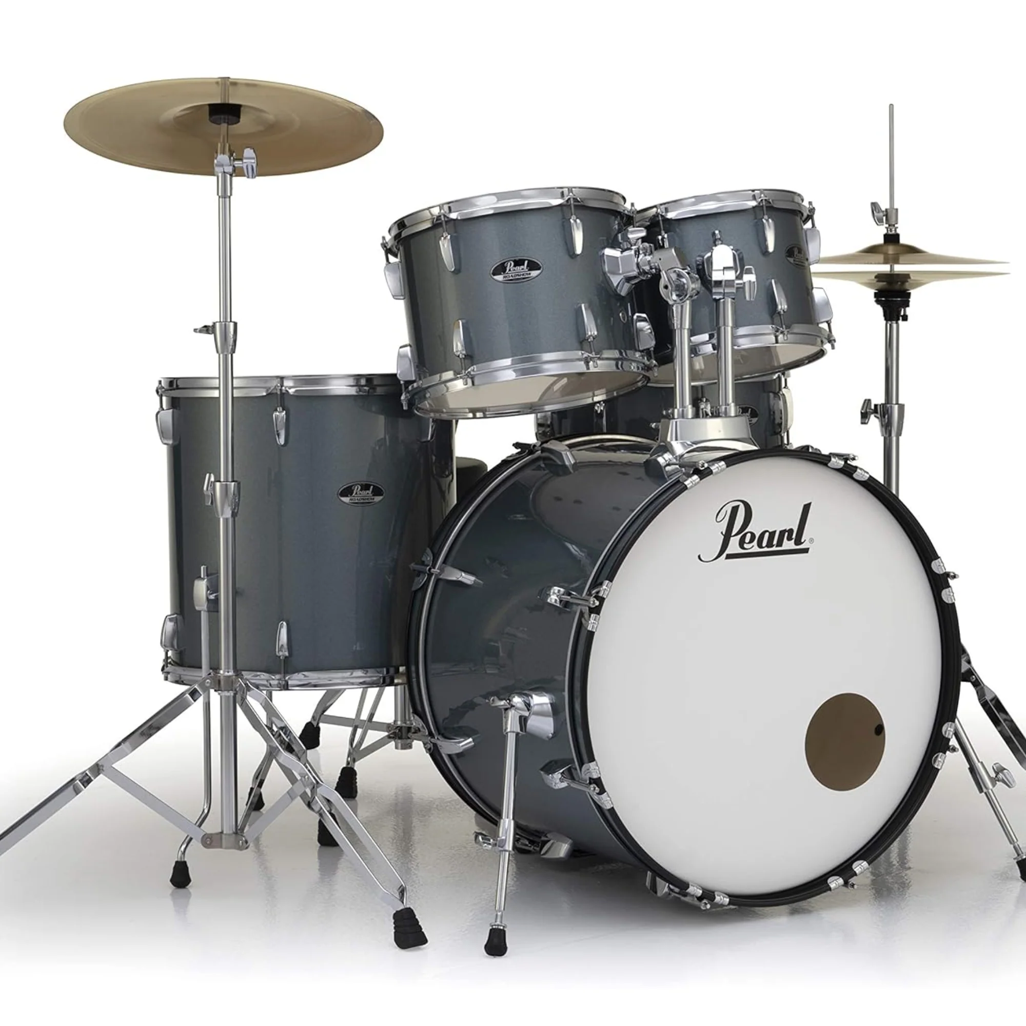 Pearl Roadshow-Plus 20 Fusion Drum Kit Package - Charcoal Metallic
