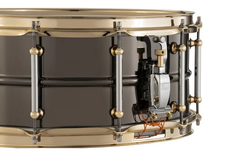 Pearl Snare Sensitone Ltd Ed. 14X6.5 Black Nickel Over Brass - Image 8