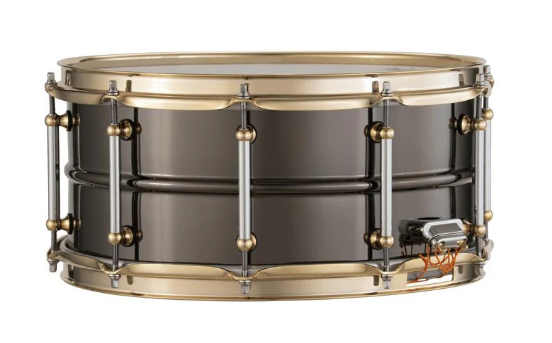 Pearl Snare Sensitone Ltd Ed. 14X6.5 Black Nickel Over Brass - Image 9