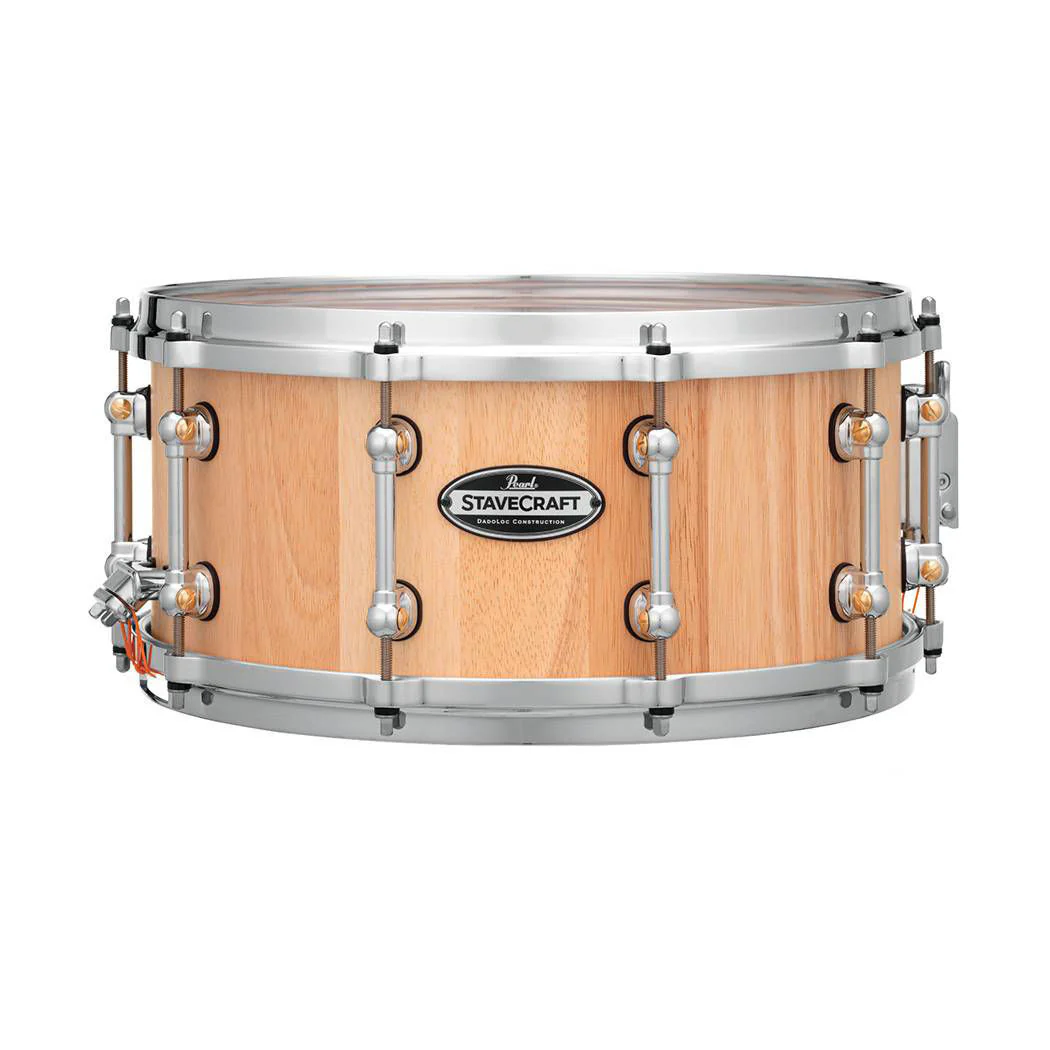 Pearl StaveCraft 14x6.5 Thai Oak Snare Drum - Hand Rubbed Natural - Image 2