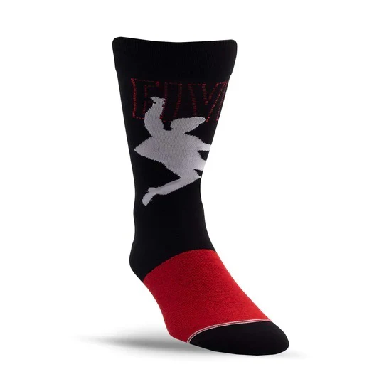 Perris Licensed Elvis 68 Comeback Large Crew Socks in Black-1 Pair - Image 6