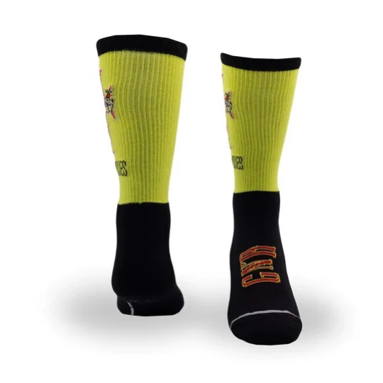 Perris Licensed GNR Appetite for Destruction Large Crew Socks in Black/Yellow -1 Pair - Image 3