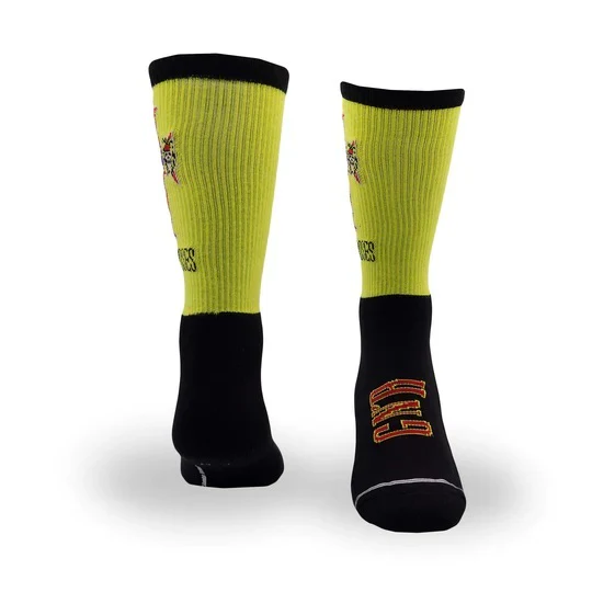 Perris Licensed GNR Appetite for Destruction Large Crew Socks in Black/Yellow -1 Pair - Image 6