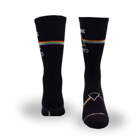 Perris Licensed Pink Floyd Dark Side of the Moon Large Crew Socks in Black-1 Pair - Image 3