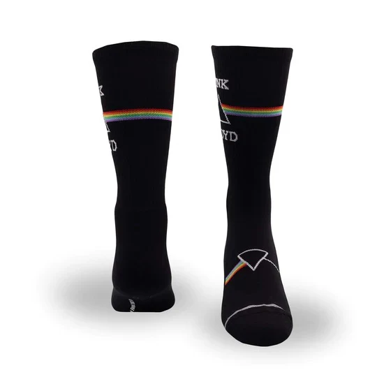 Perris Licensed Pink Floyd Dark Side of the Moon Large Crew Socks in Black-1 Pair - Image 5